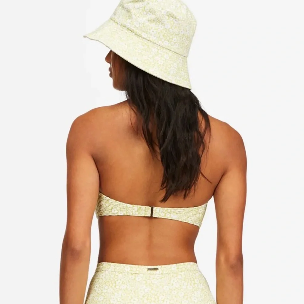 Billabong Lil Whispers Green Floral Bikini Top - Picture 3 of 8